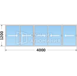 Оконная конструкция AL-074